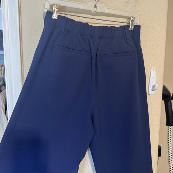 NEW Gap Women's Navy Blue Easy Pants Trousers Wide leg Office sz 6 Tall career - Picture 5 of 8